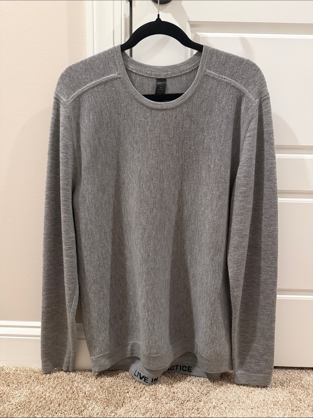 lululemon athletica Men's Gray Crewneck Sweater